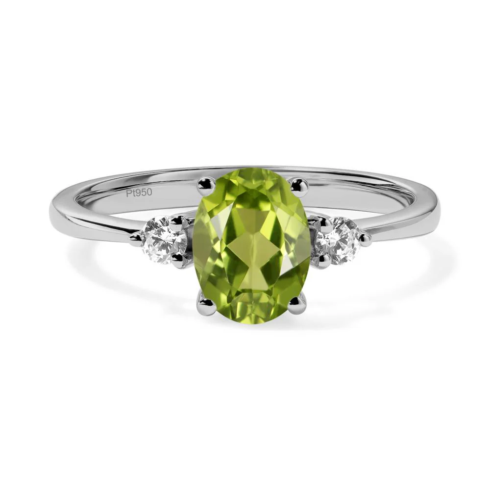 Trilogy Oval Peridot Ring - Image 9