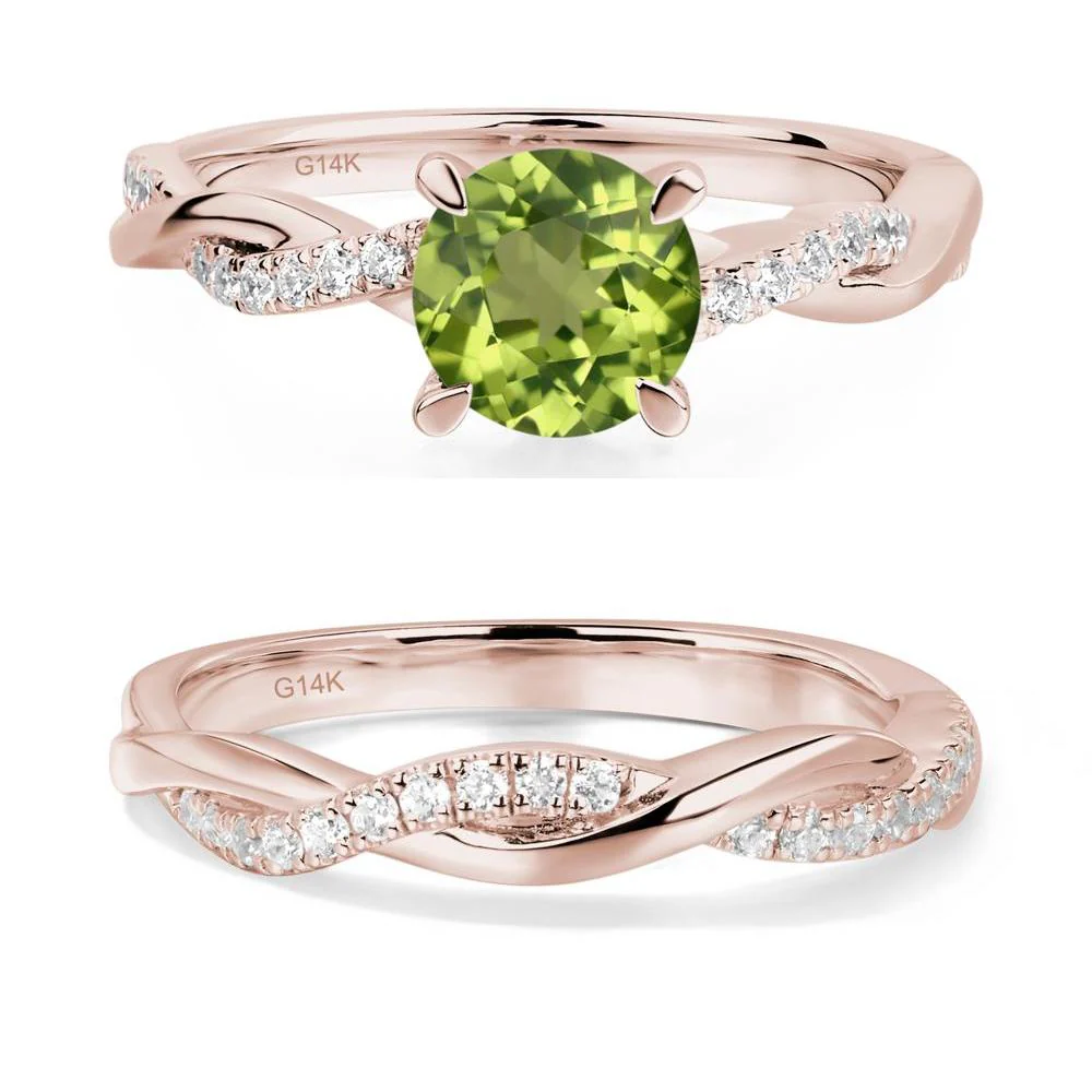 Peridot Twisted Engagement Ring - Image 11