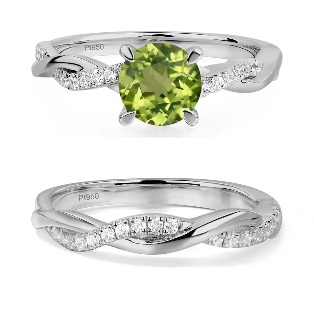 Peridot Twisted Engagement Ring - Image 25