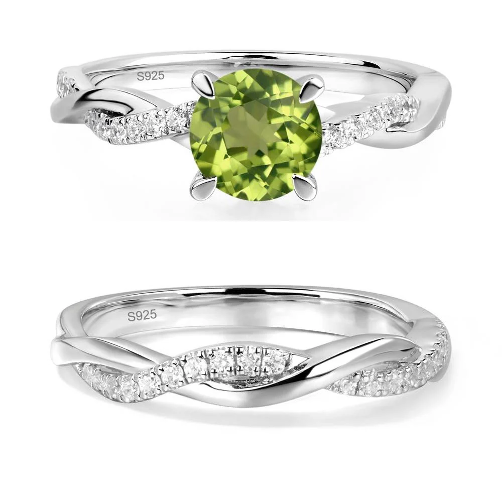 Peridot Twisted Engagement Ring - Image 27