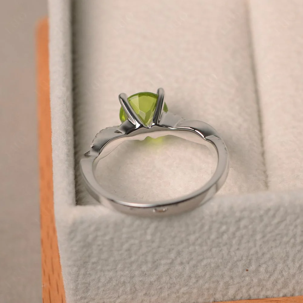 Peridot Twisted Engagement Ring - Image 31