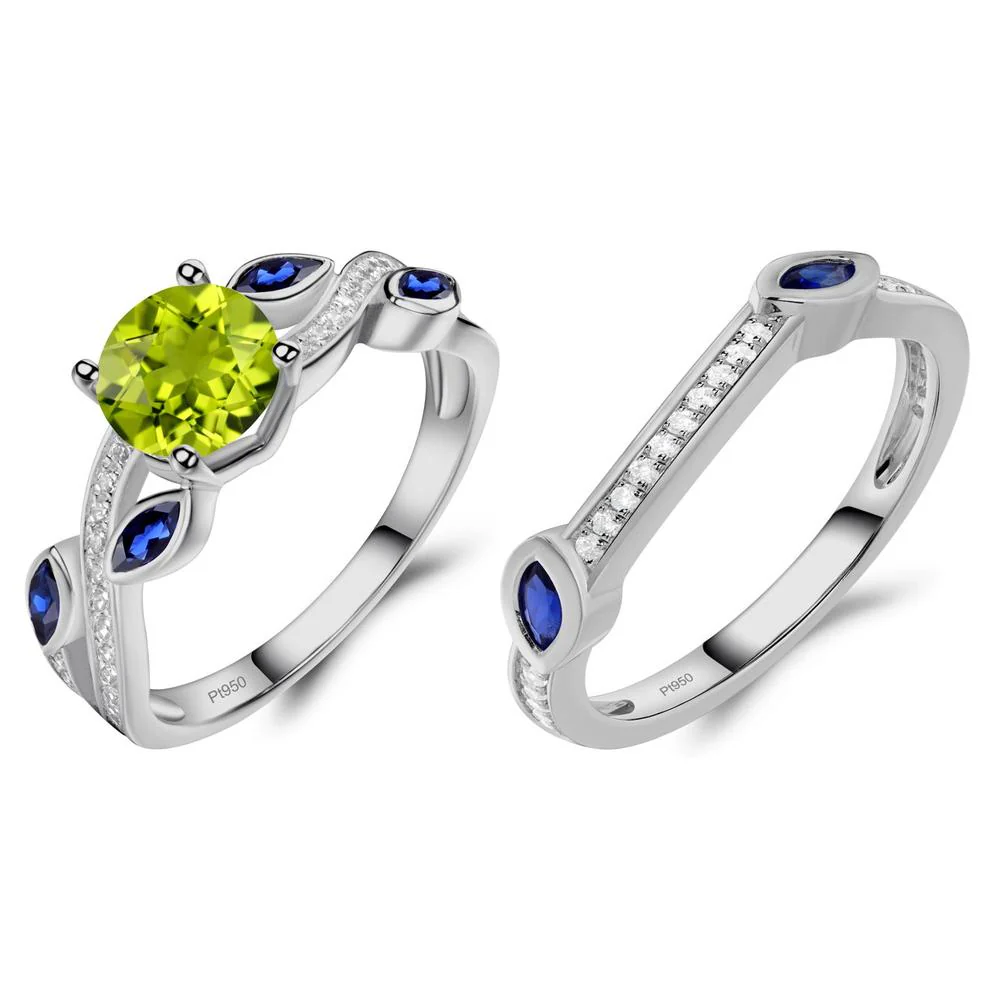 Peridot Twisted Leaf Engagement Ring - Image 25