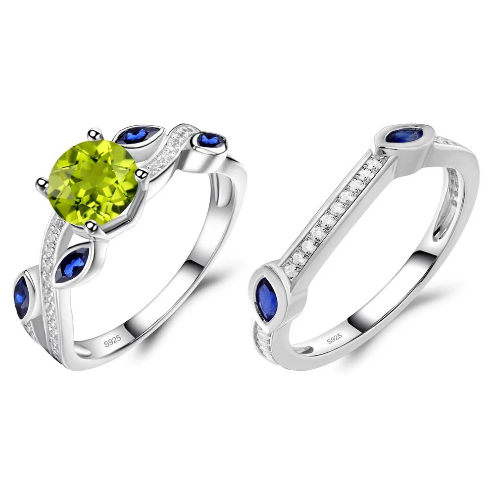 Peridot Twisted Leaf Engagement Ring - Image 27
