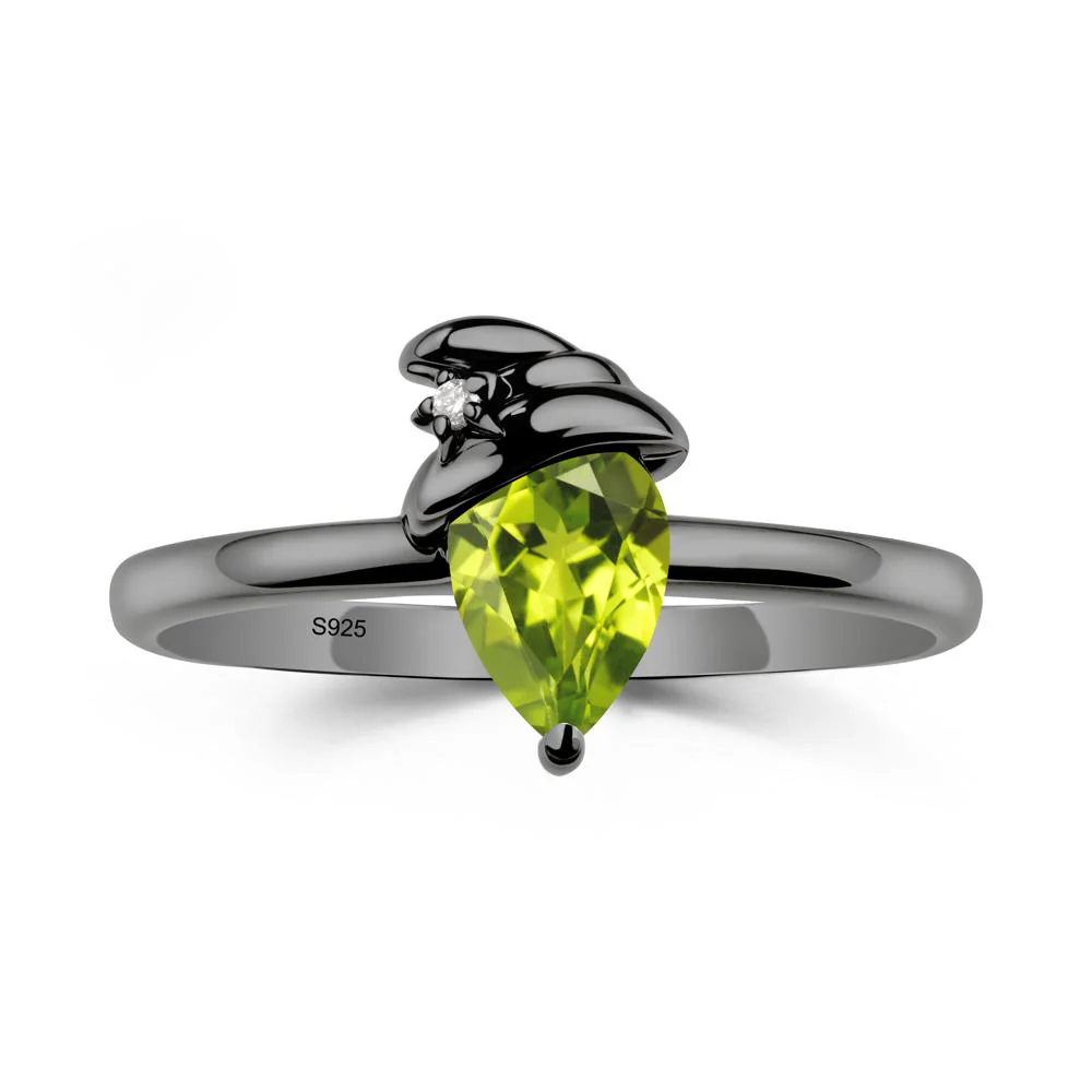 Peridot Ring with Hat Design