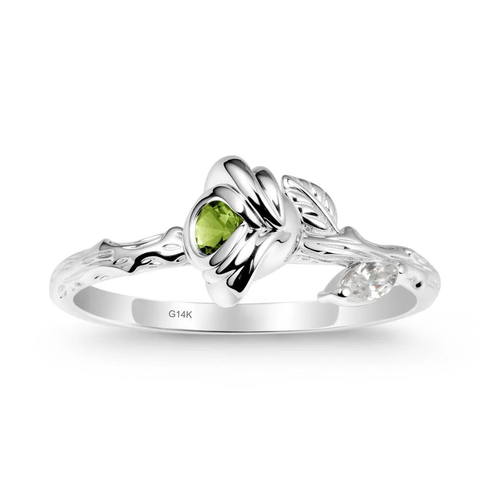 Peridot Self-Love Rose Ring - Image 3