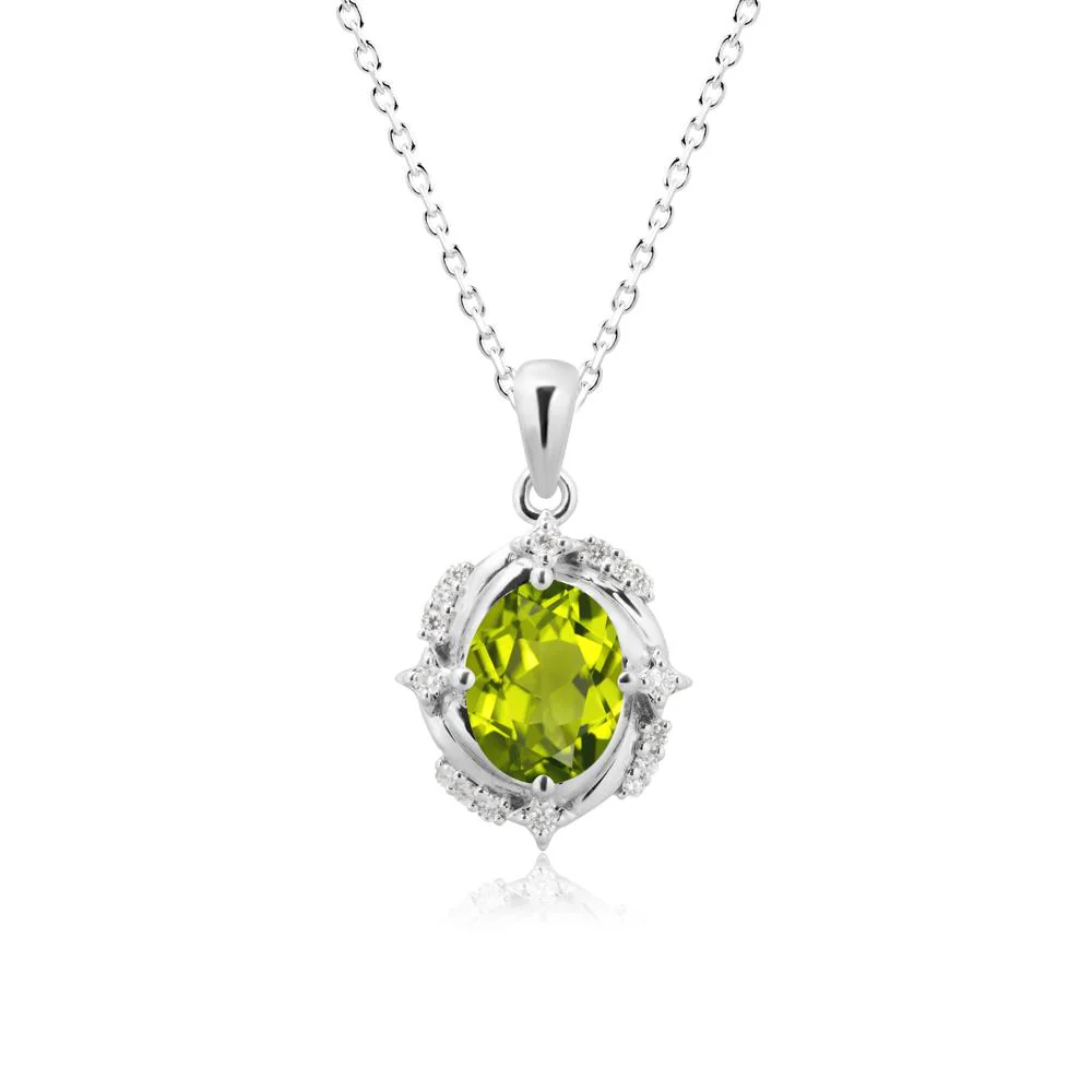 Peridot Shooting Star Necklace