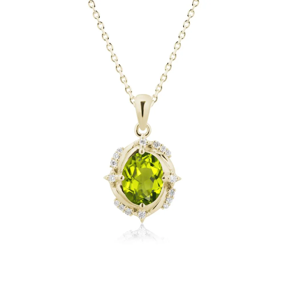 Peridot Shooting Star Necklace - Image 4