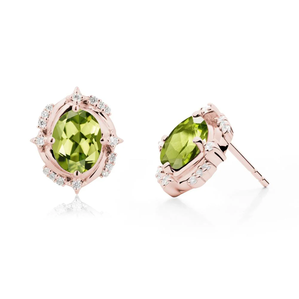 Peridot Shooting Star Stud Earrings - Image 7