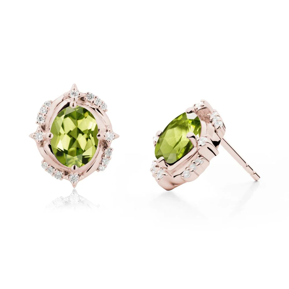 Peridot Shooting Star Stud Earrings - Image 9