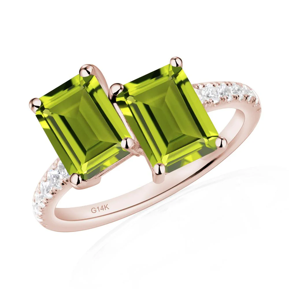 Peridot Toi Et Moi Ring - Image 5