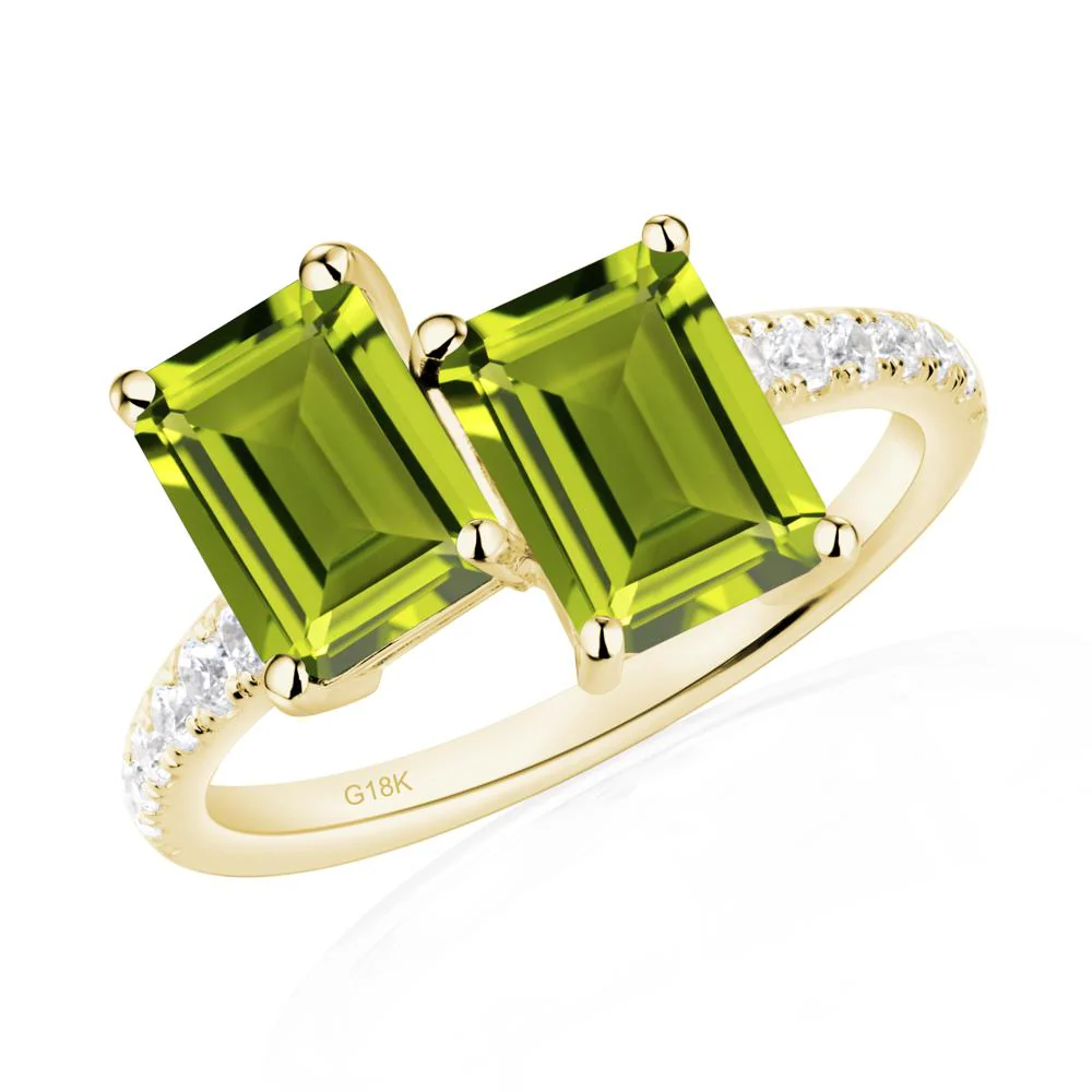 Peridot Toi Et Moi Ring - Image 8