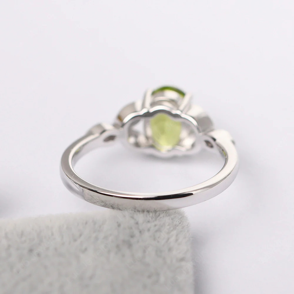 Oval Celtic Peridot Ring - Image 4