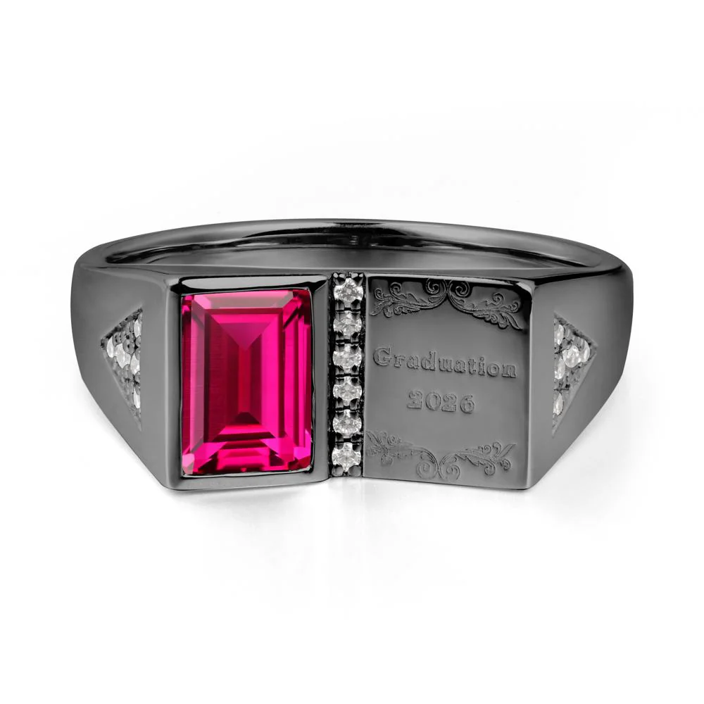 Personalized Graduation Ruby Ring - Image 9