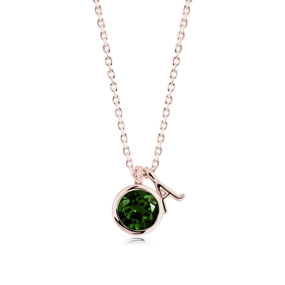 Personalized Initial Diopside Necklace - Image 2