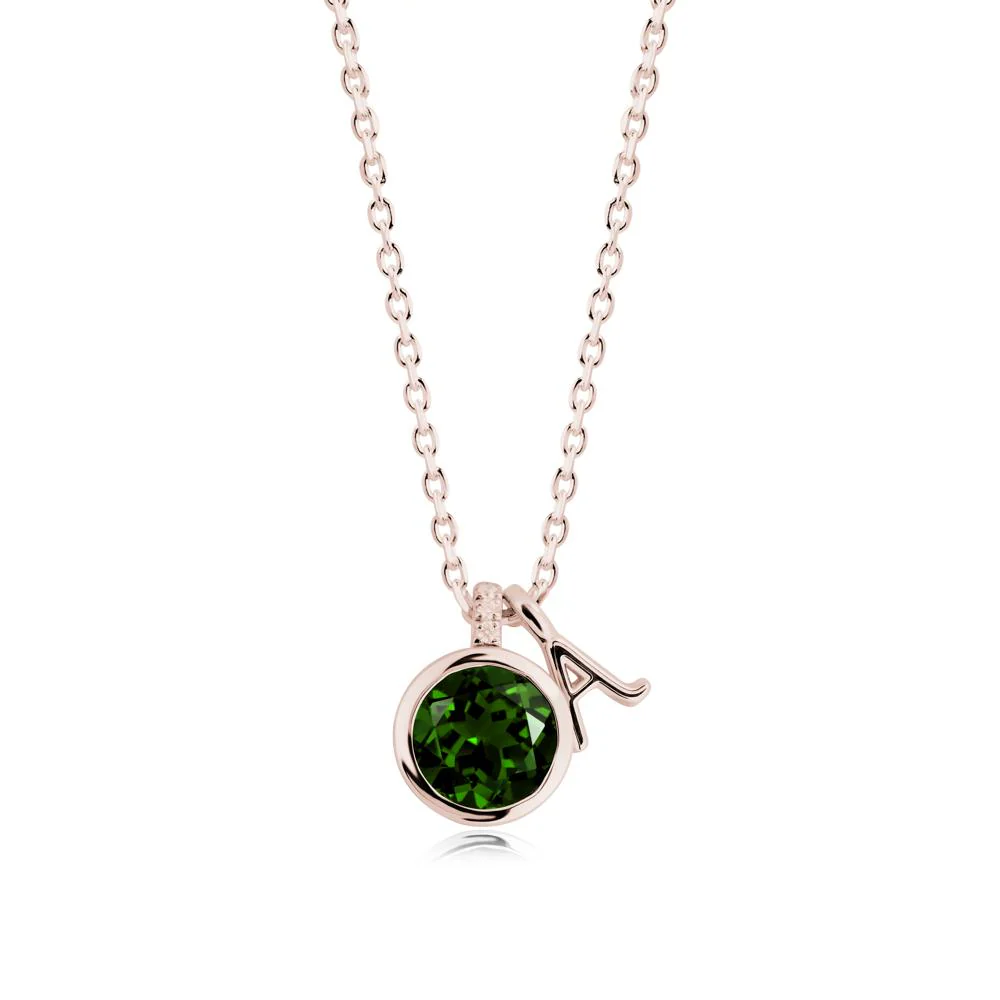 Personalized Initial Diopside Necklace - Image 9