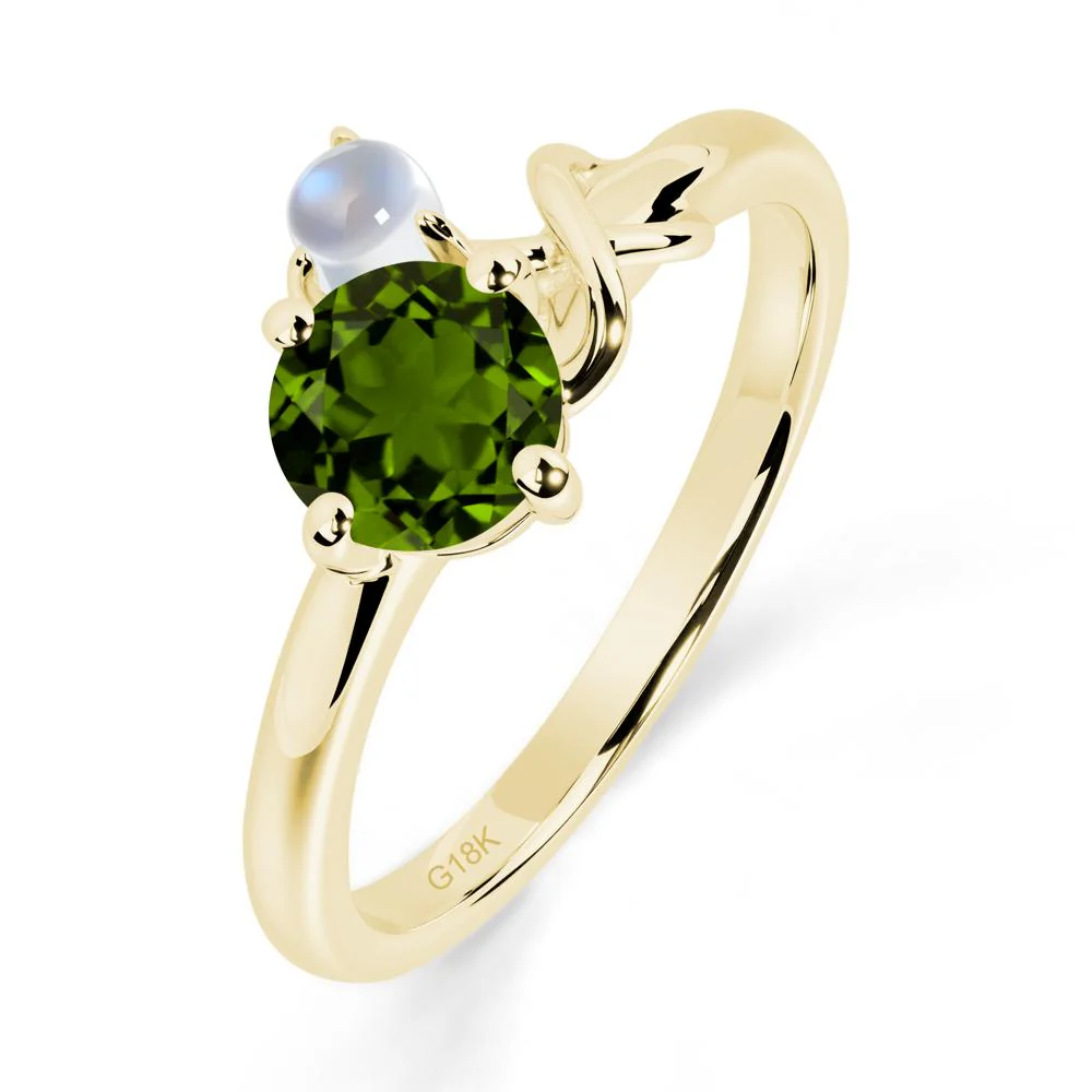 Petite Diopside Infinity Engagement Ring - Image 4