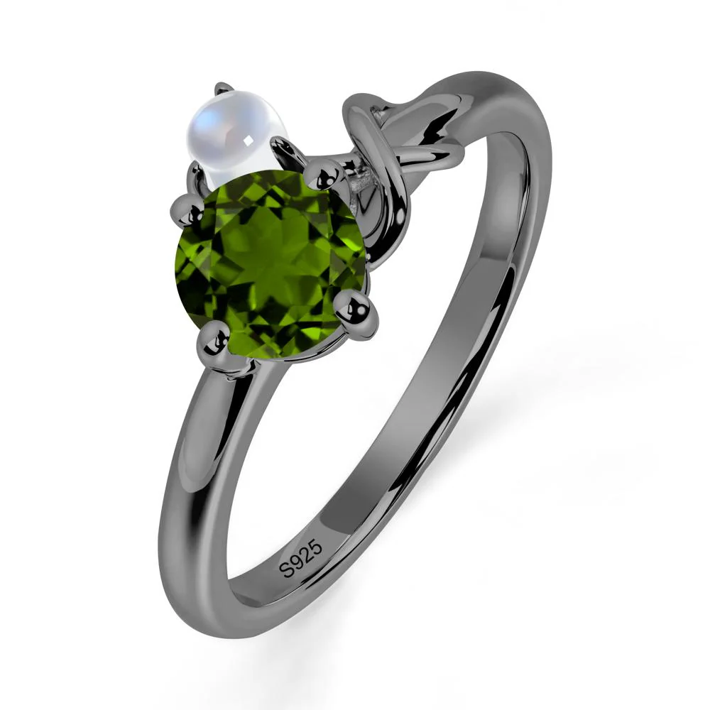 Petite Diopside Infinity Engagement Ring - Image 9