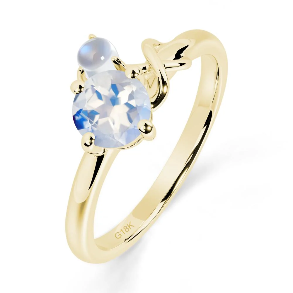 Petite Moonstone Infinity Engagement Ring - Image 3