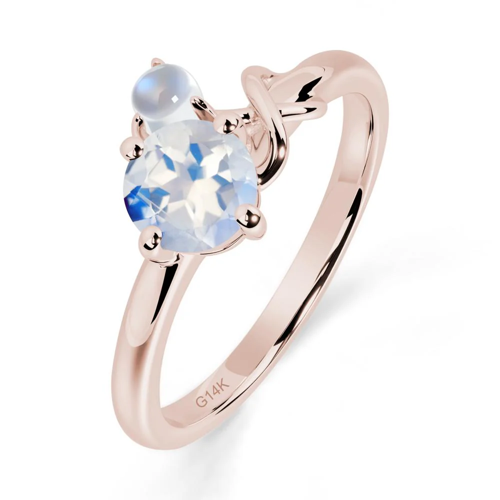 Petite Moonstone Infinity Engagement Ring - Image 8