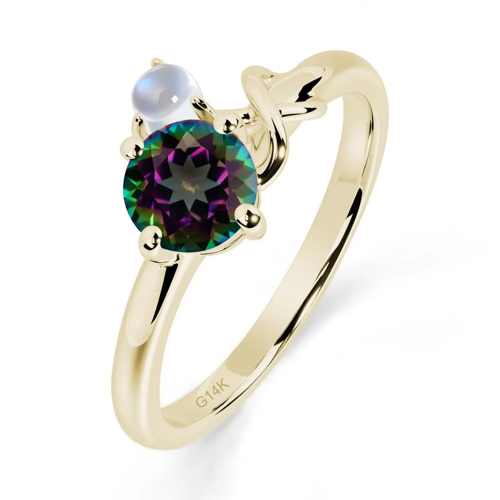 Petite Mystic Topaz Infinity Engagement Ring - Image 2