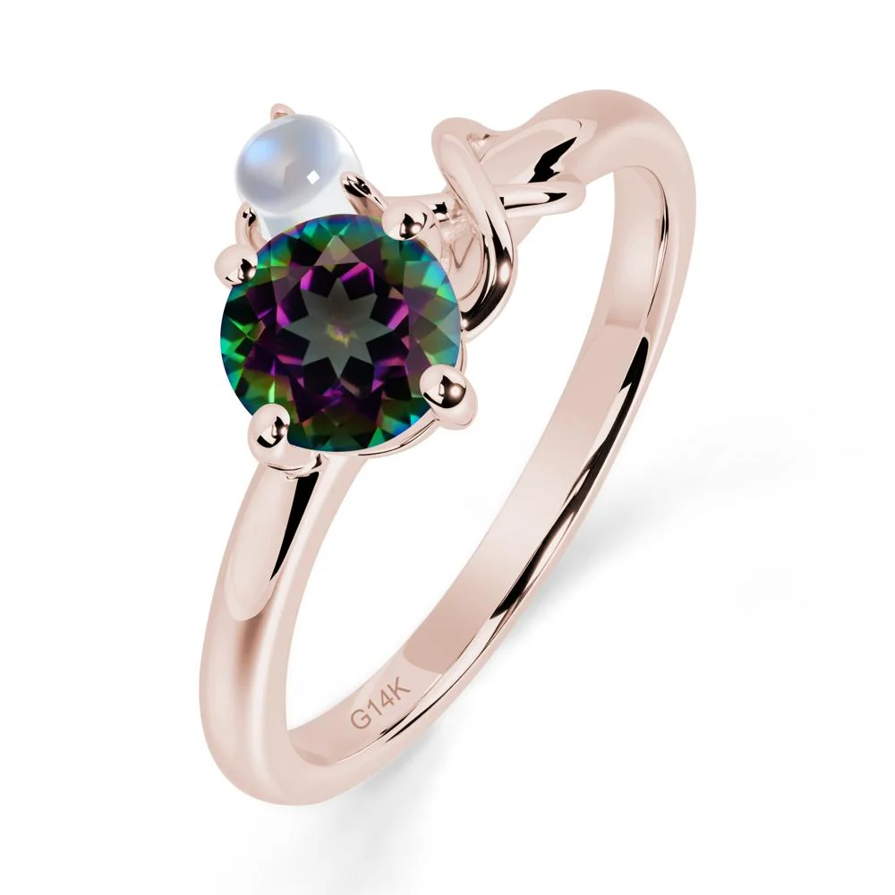 Petite Mystic Topaz Infinity Engagement Ring - Image 3