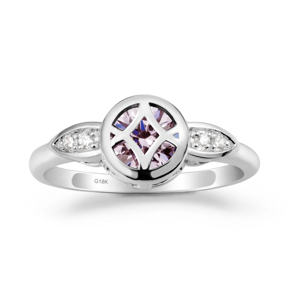 Pink Cubic Zirconia Celtic Knot Ring - Image 6