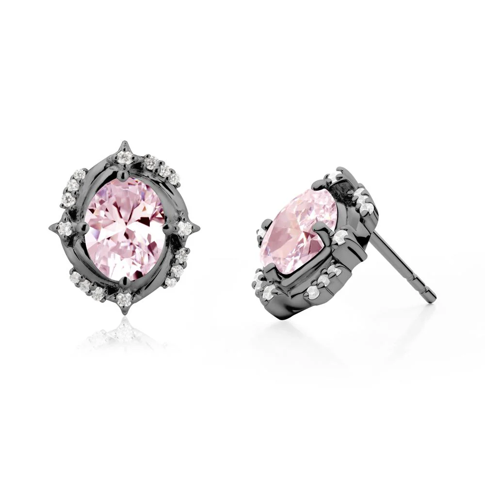 Pink Cubic Zirconia Shooting Star Stud Earrings - Image 4