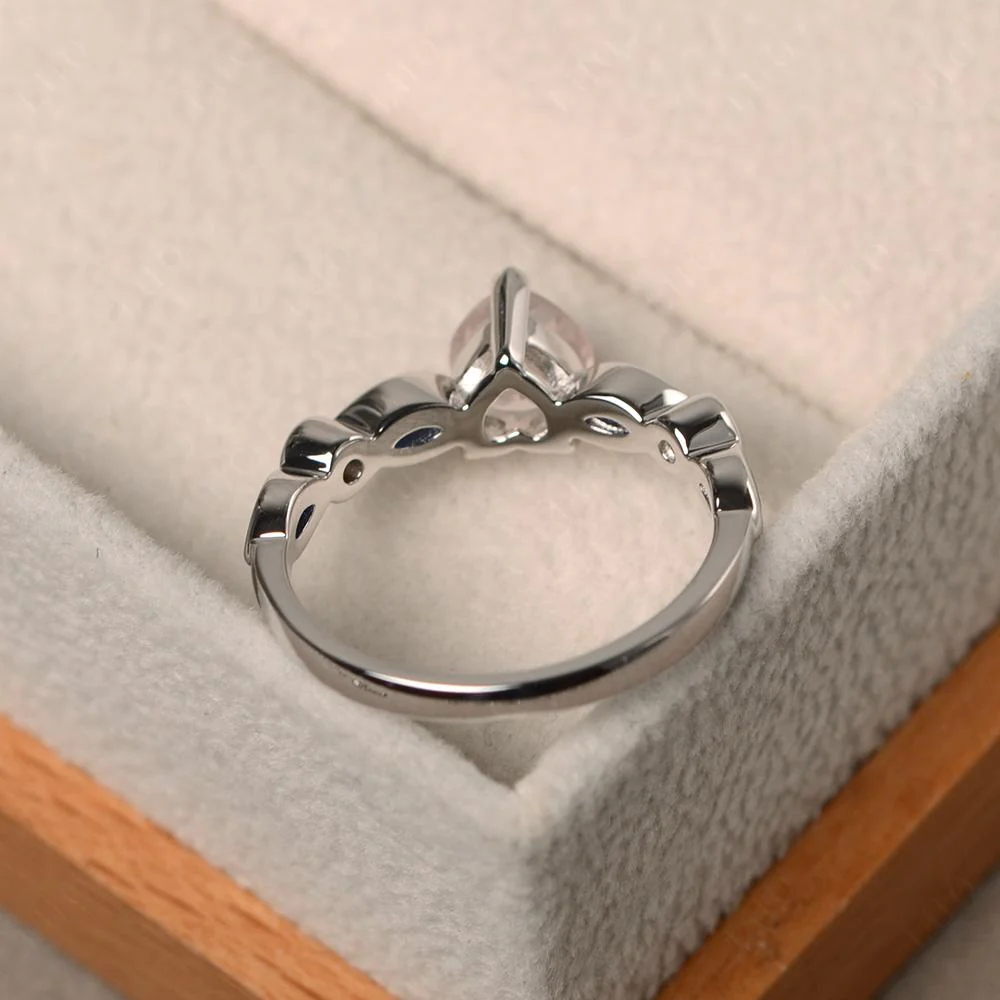 Heart Rose Quartz Ring - Image 12
