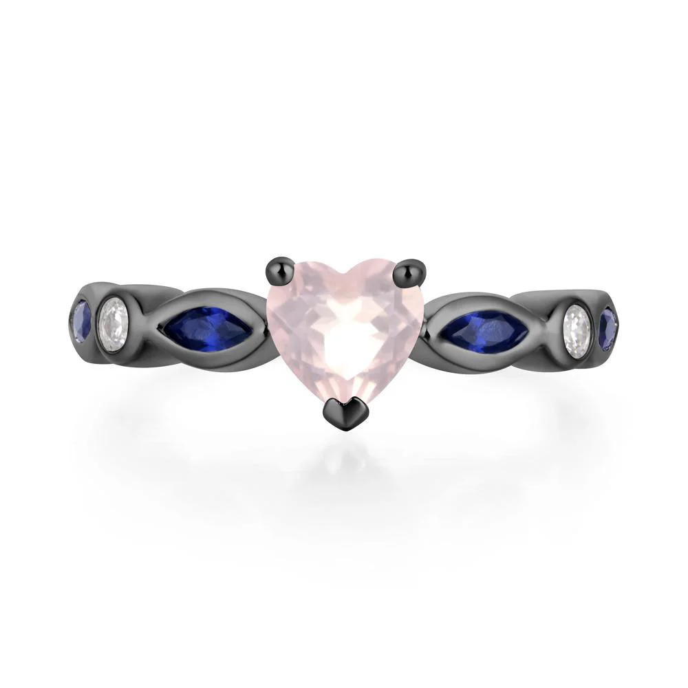 Heart Rose Quartz Ring - Image 2