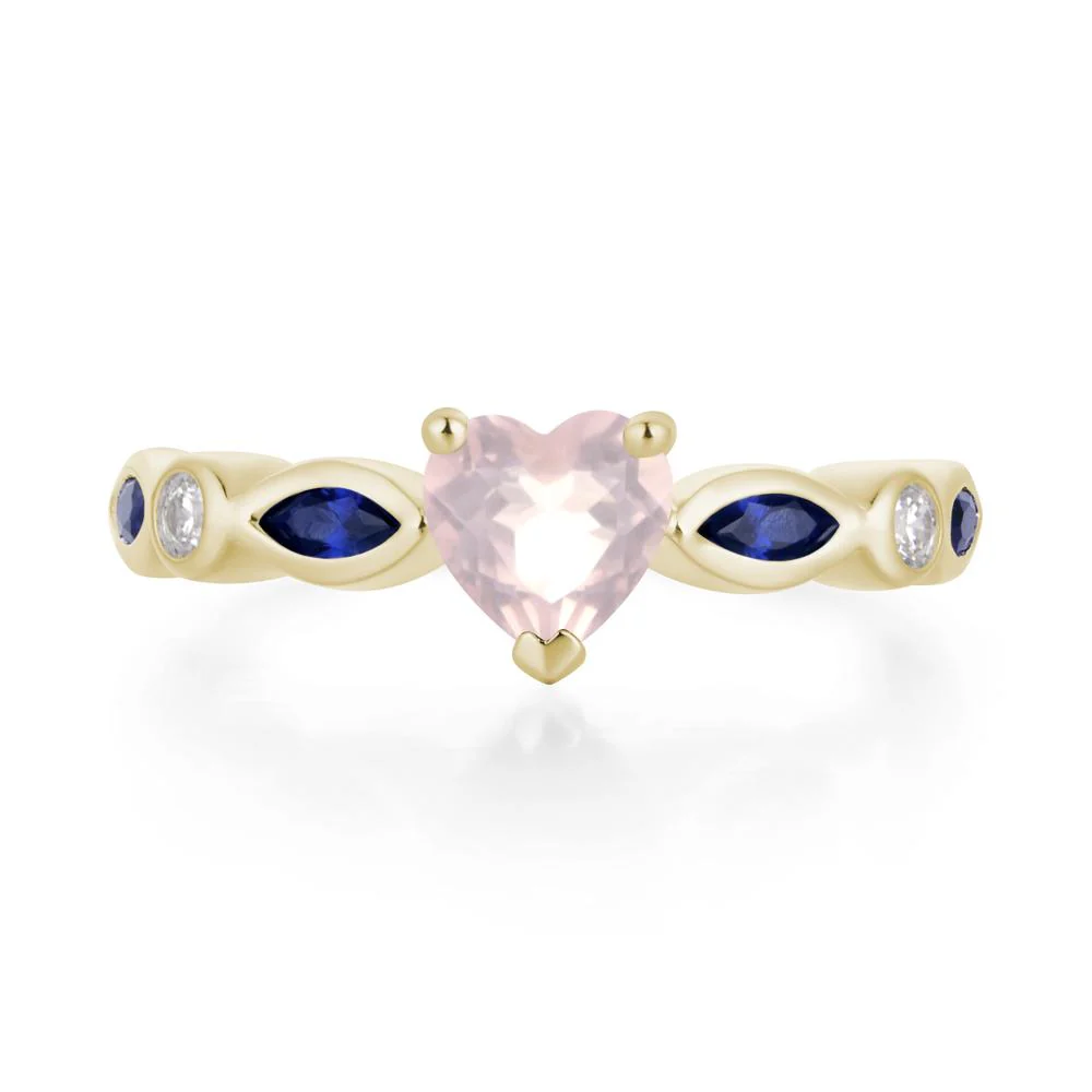 Heart Rose Quartz Ring - Image 4