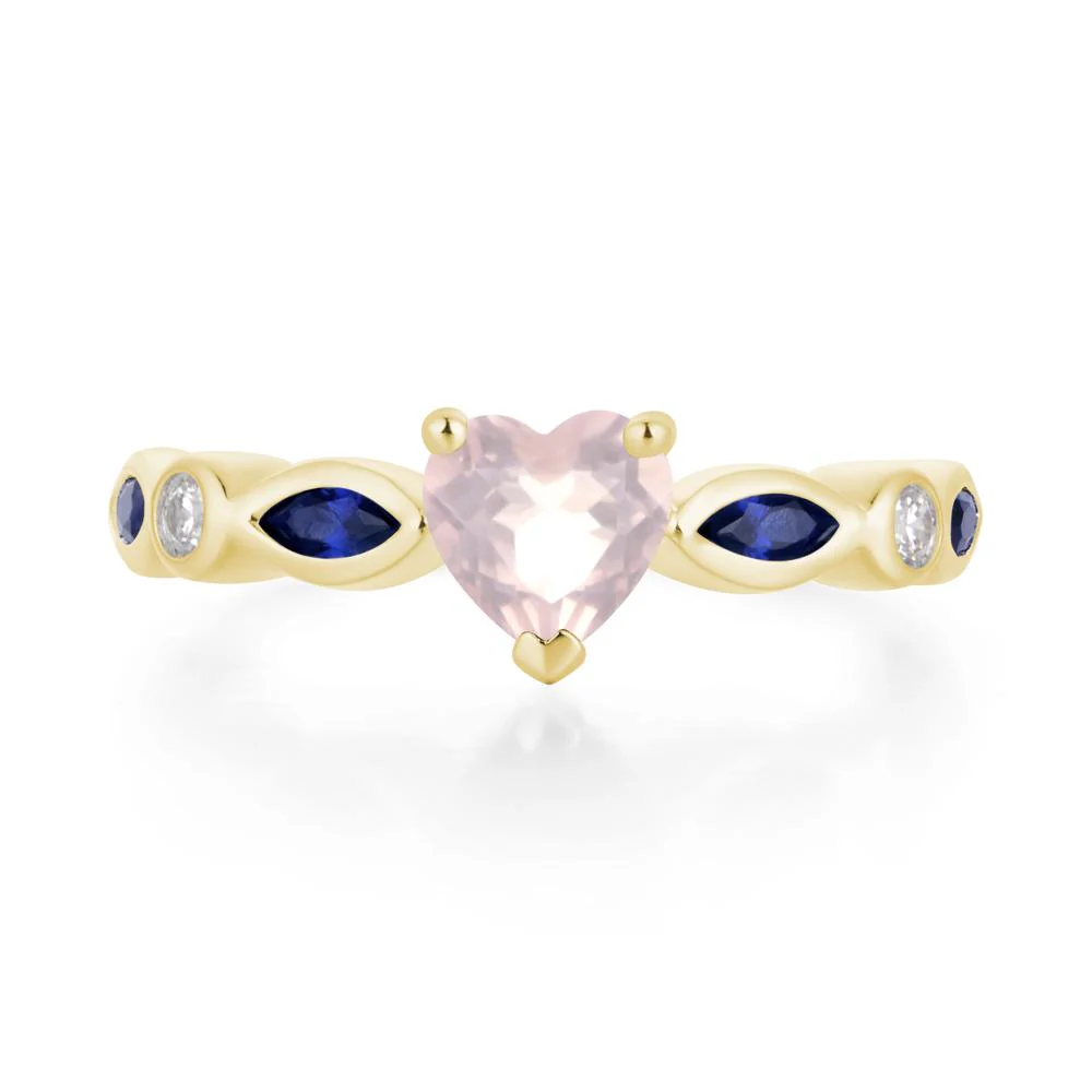 Heart Rose Quartz Ring - Image 8
