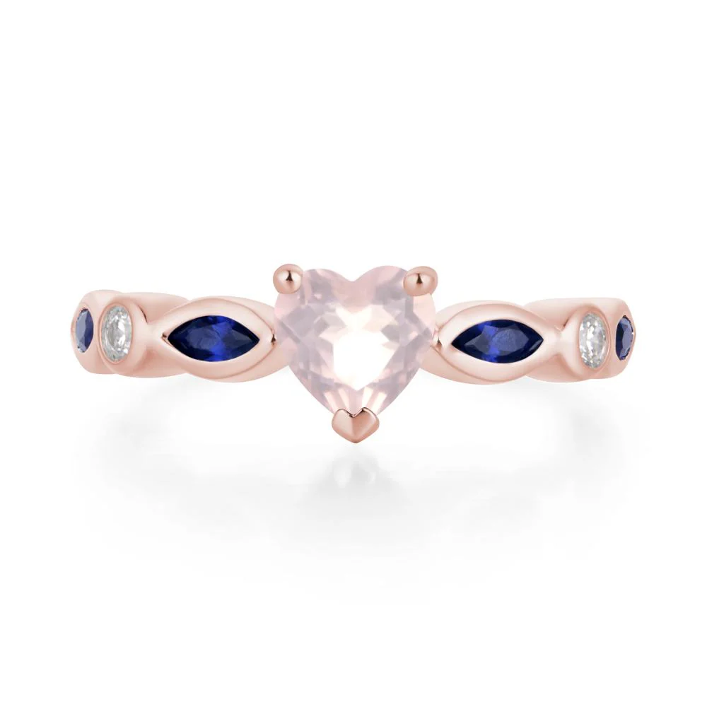 Heart Rose Quartz Ring - Image 9