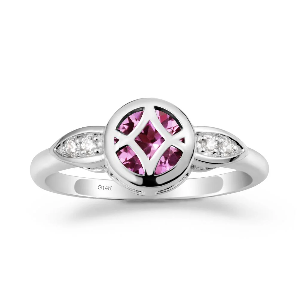 Pink Sapphire Celtic Knot Ring - Image 2