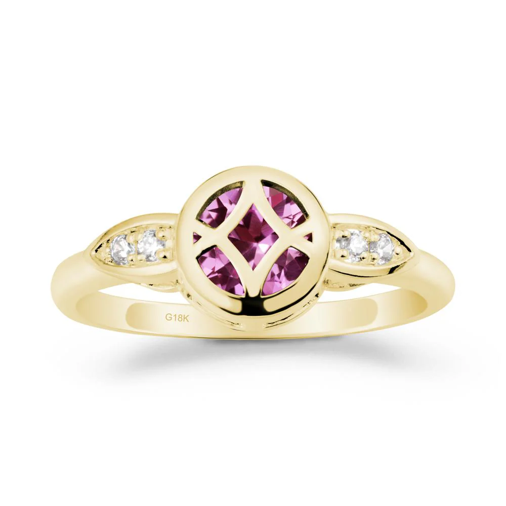 Pink Sapphire Celtic Knot Ring - Image 6
