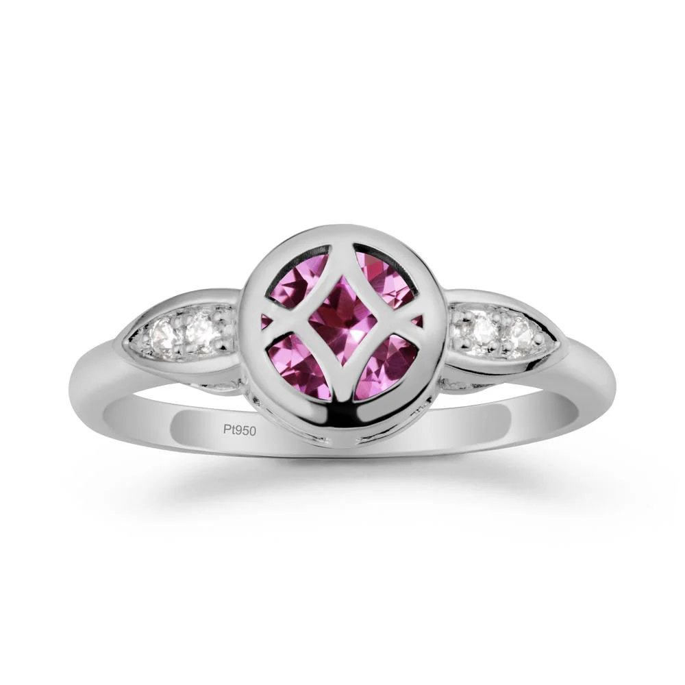 Pink Sapphire Celtic Knot Ring - Image 8