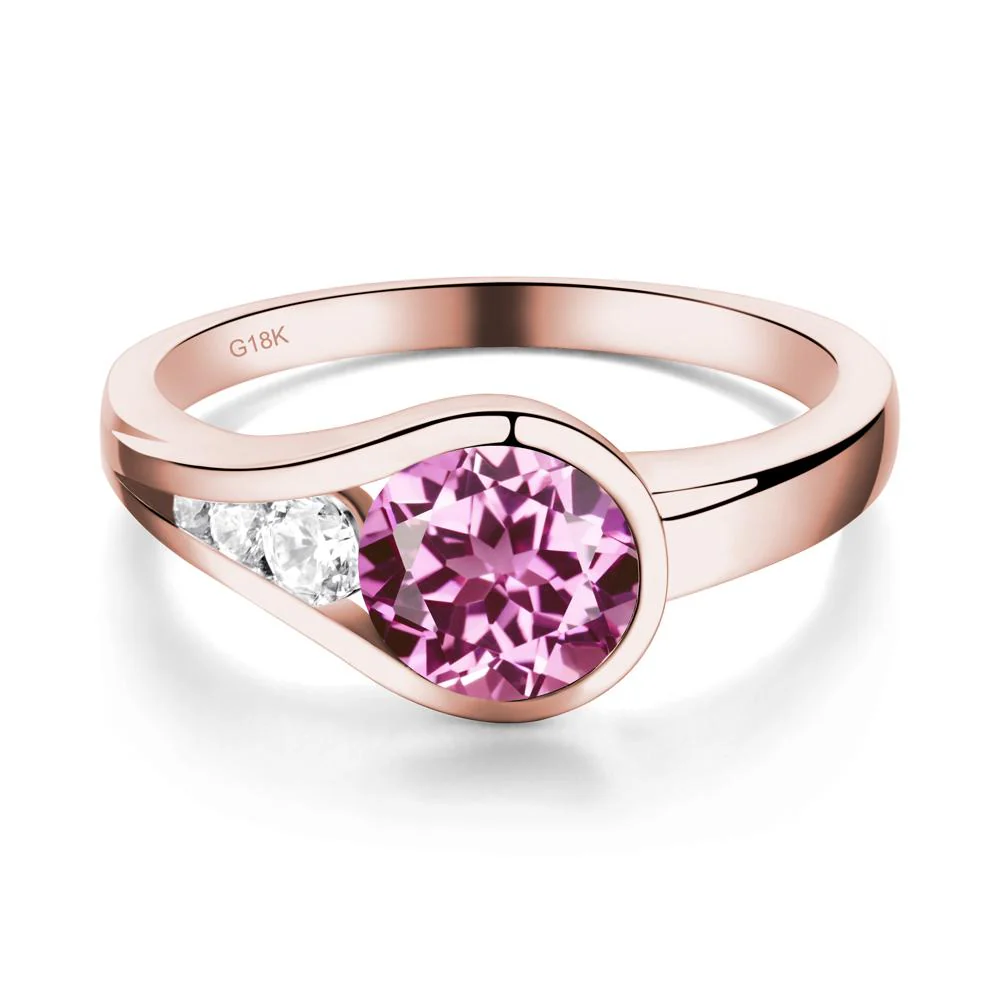 Pink Sapphire Rupert's Drop Ring - Image 3