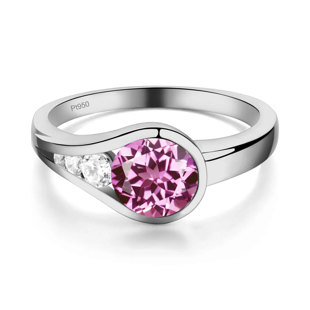 Pink Sapphire Rupert's Drop Ring - Image 4