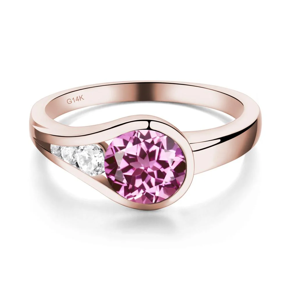 Pink Sapphire Rupert's Drop Ring - Image 9