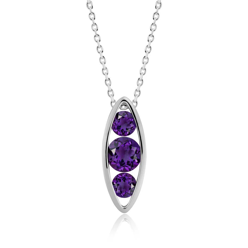 Pod Inpsired Amethyst Necklace - Image 5