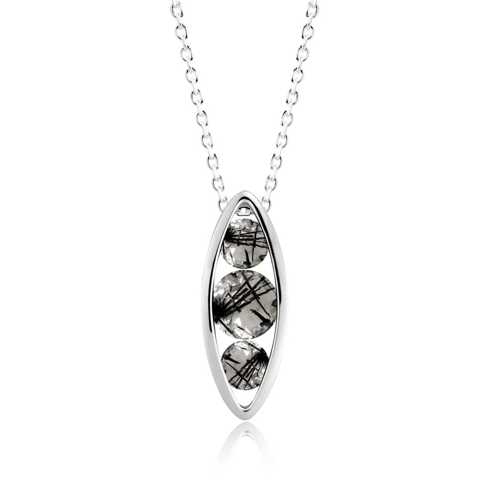 Pod Inpsired Black Rutilated Quartz Necklace - Image 7