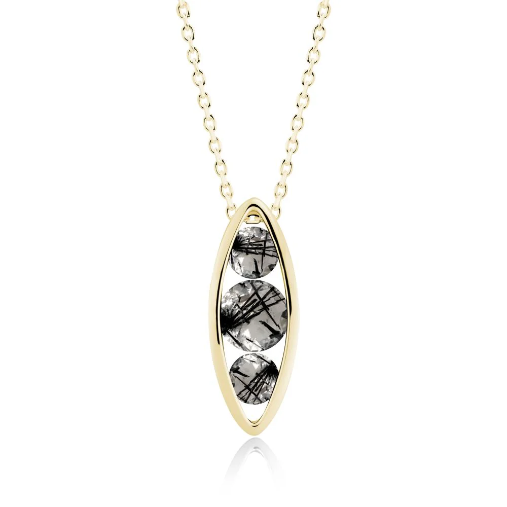 Pod Inpsired Black Rutilated Quartz Necklace - Image 9