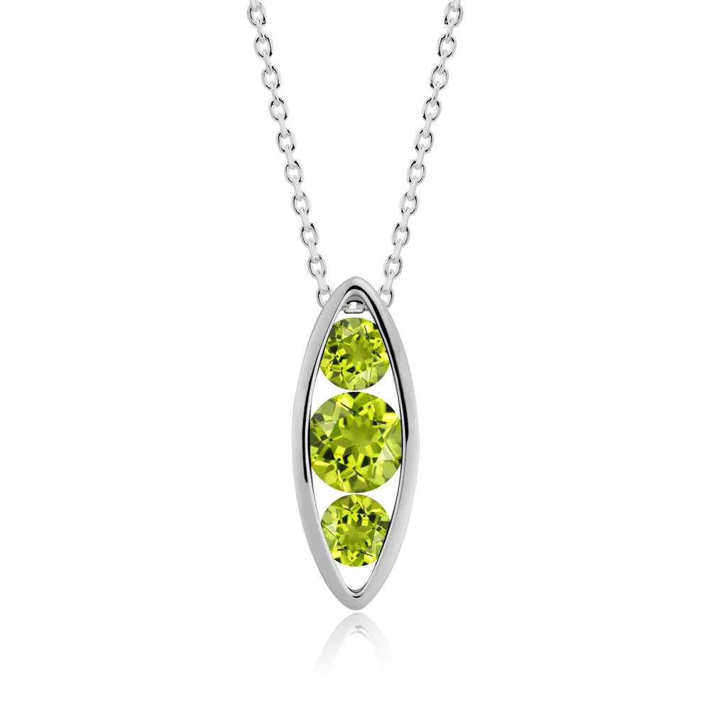 Pod Inpsired Peridot Necklace