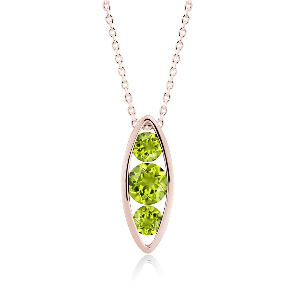 Pod Inpsired Peridot Necklace - Image 4