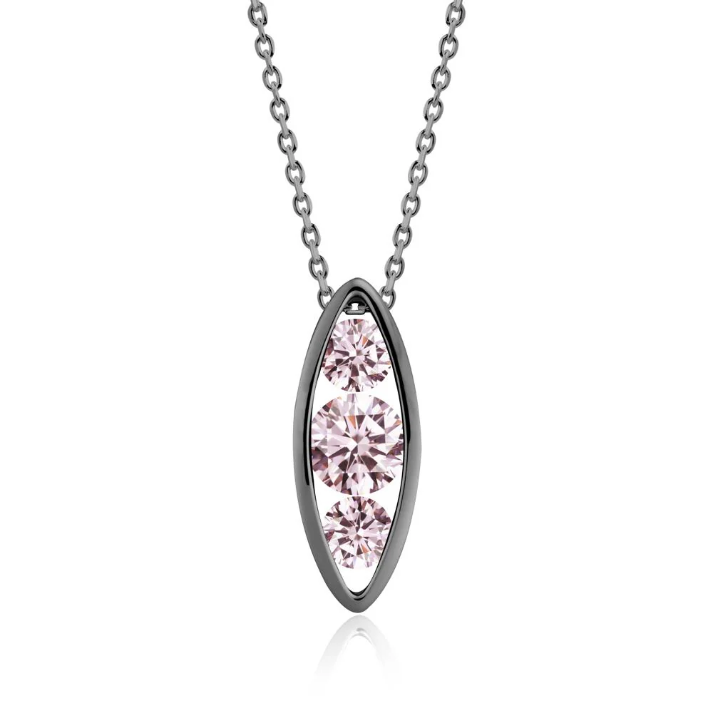 Pod Inpsired Pink Cubic Zirconia Necklace - Image 6