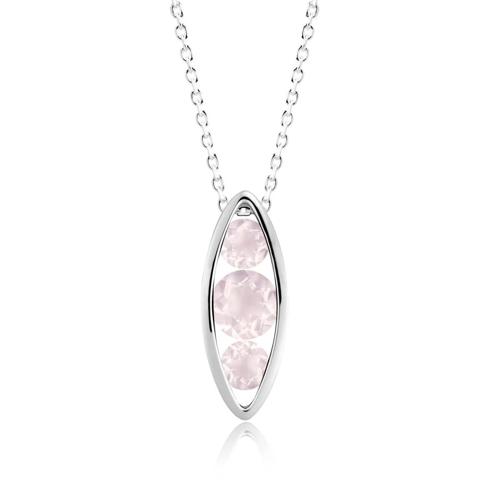 Pod Inpsired Rose Quartz Necklace - Image 3