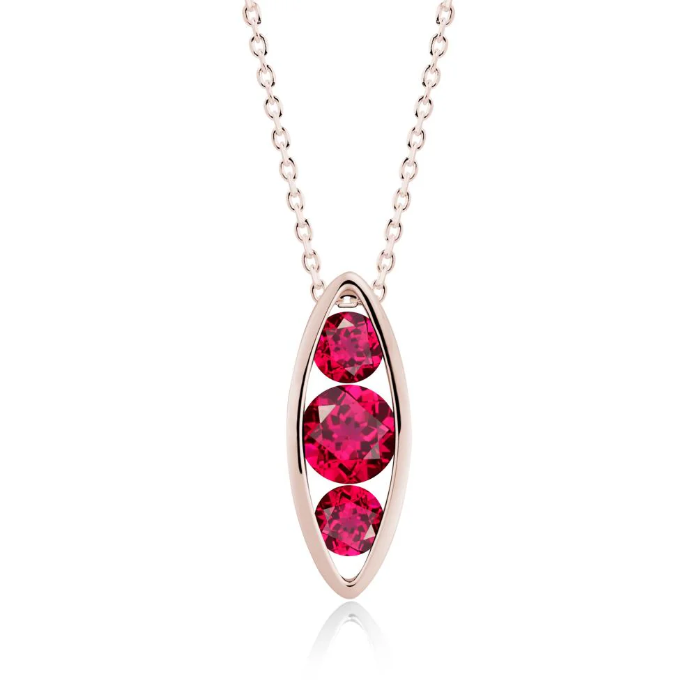 Pod Inpsired Ruby Necklace - Image 4