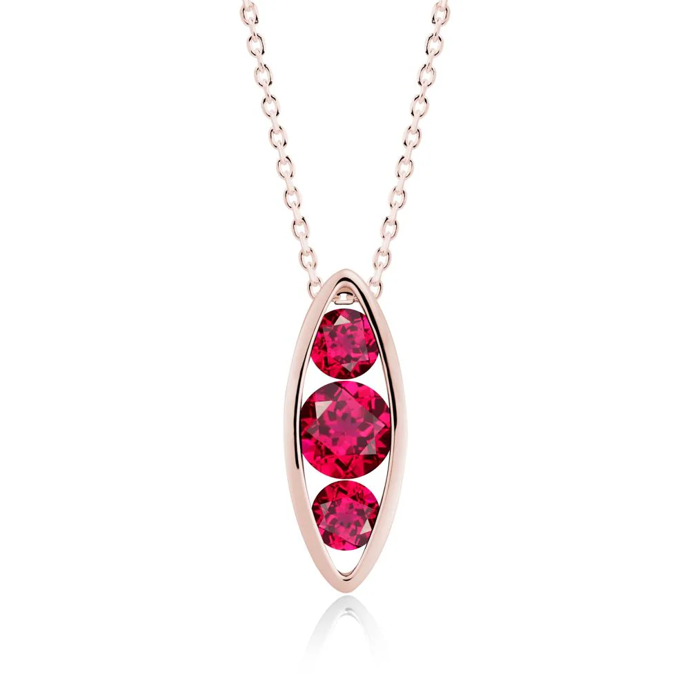 Pod Inpsired Ruby Necklace - Image 7