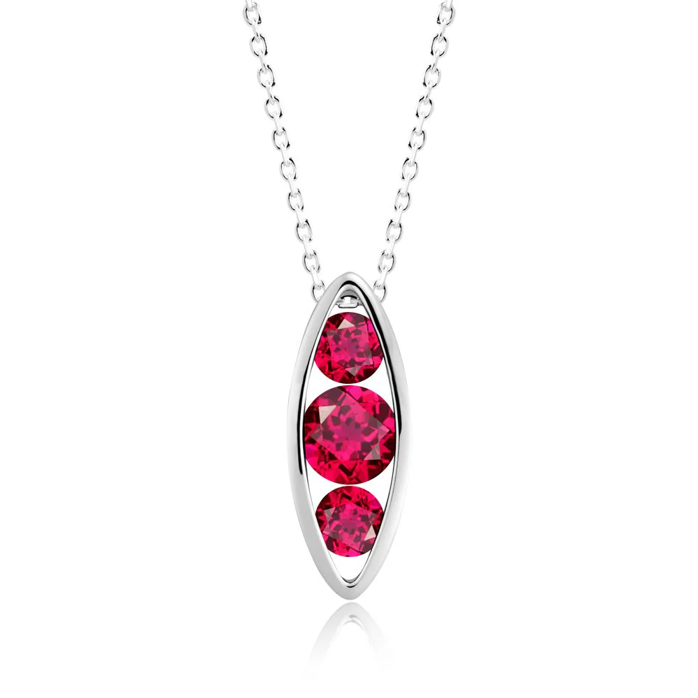 Pod Inpsired Ruby Necklace - Image 8