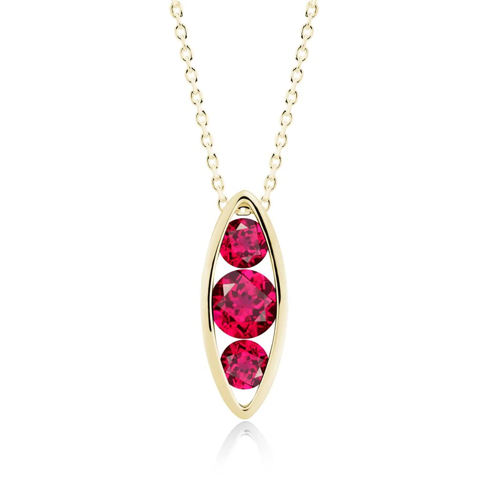 Pod Inpsired Ruby Necklace - Image 9