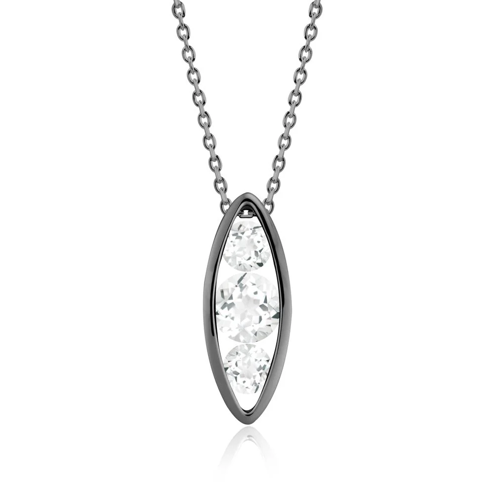 Pod Inpsired White Topaz Necklace - Image 8